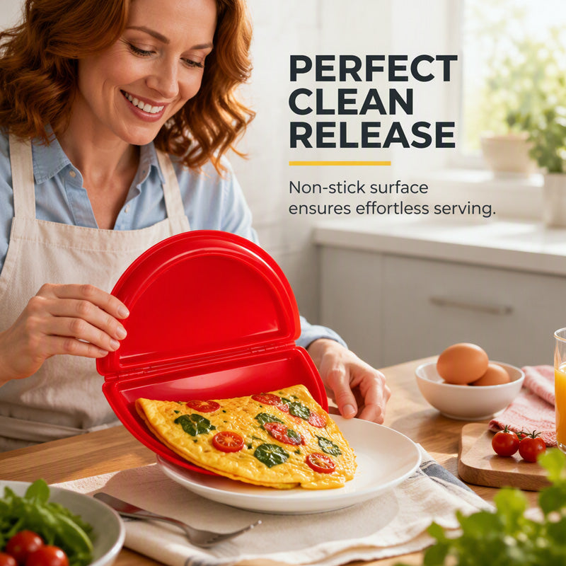 💞50K+ SOLD! 🍳Microwave Omelet Cooker – 2-in-1 makes omelets & egg cups in minutes