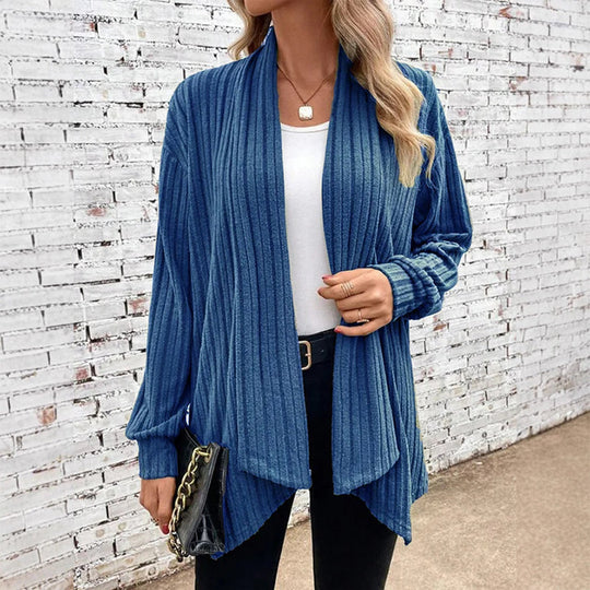 ⏳LAST DAY SALE ONLY ￡19.99!!🧶Women's Casual Draped Open Front Cardigan – Cosy, Flattering & Effortlessly Chic