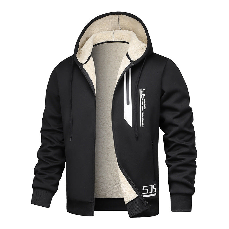❄️ Built for Cold Days | Men's Thick Plush-Lined Hooded Jacket ⚡ Free Shipping
