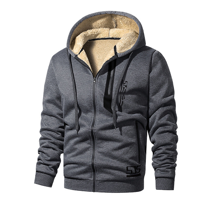❄️ Built for Cold Days | Men's Thick Plush-Lined Hooded Jacket ⚡ Free Shipping