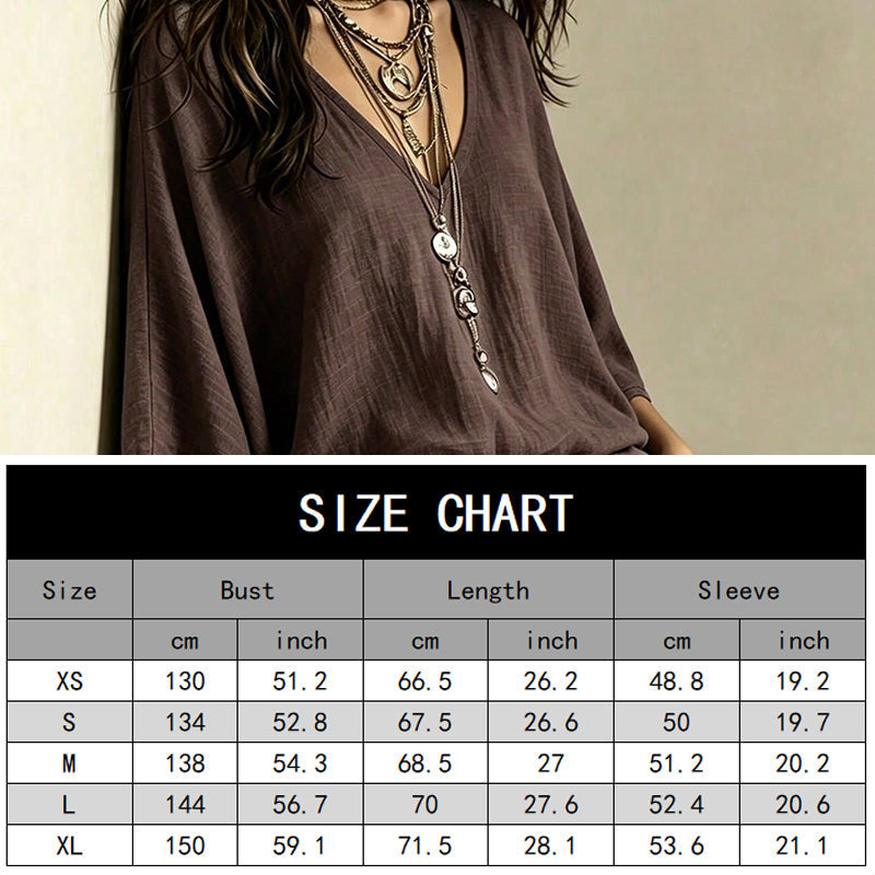 ✨ Flattering Without the Fuss | Women's Draped V-Neck Relaxed Blouse