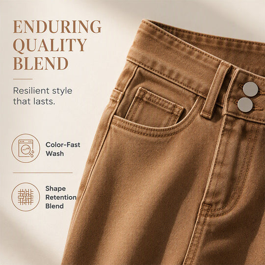 👖 Longer-Looking Legs | Women's High-Waisted Wide-Leg Jeans