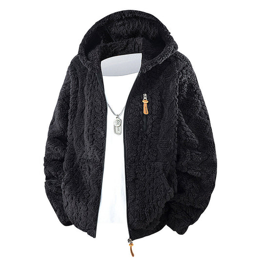 🧥 Corduroy Comfort, Cozy Coverage | Men's Hooded Fleece Zip Jacket ⚡ Free Shipping