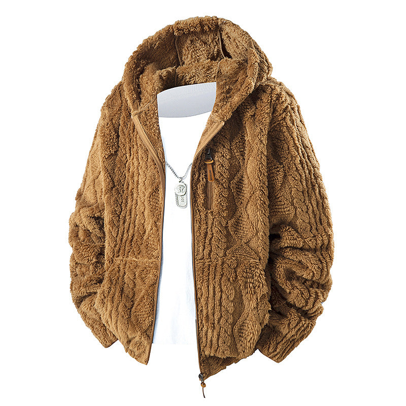 🧥 Corduroy Comfort, Cozy Coverage | Men's Hooded Fleece Zip Jacket ⚡ Free Shipping