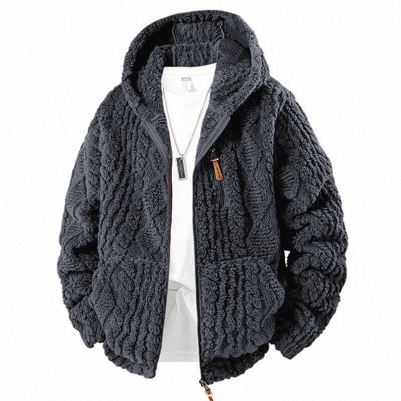 🧥 Corduroy Comfort, Cozy Coverage | Men's Hooded Fleece Zip Jacket ⚡ Free Shipping
