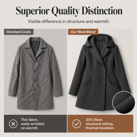 ❄️ Premium Winter Style | Women's Double-Breasted Hooded Coat ⚡ Free Shipping