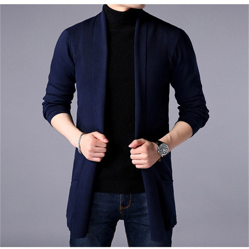 🎉This Week's Special Sales - 50% OFF✨Men's Knit Long Cardigan Jacket💝Best Gift For Him