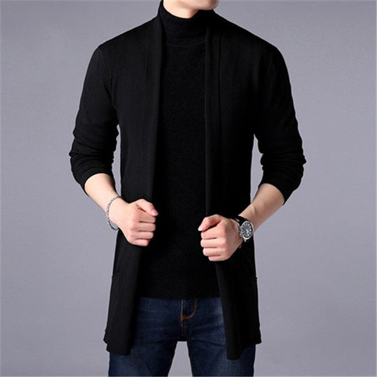 🎉This Week's Special Sales - 50% OFF✨Men's Knit Long Cardigan Jacket💝Best Gift For Him