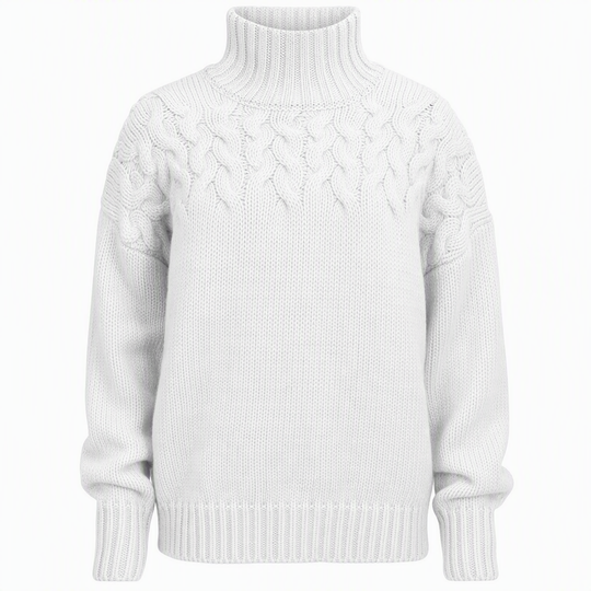 🛍️New Arrivals - Casual Solid Color Turtleneck Knit Pullover