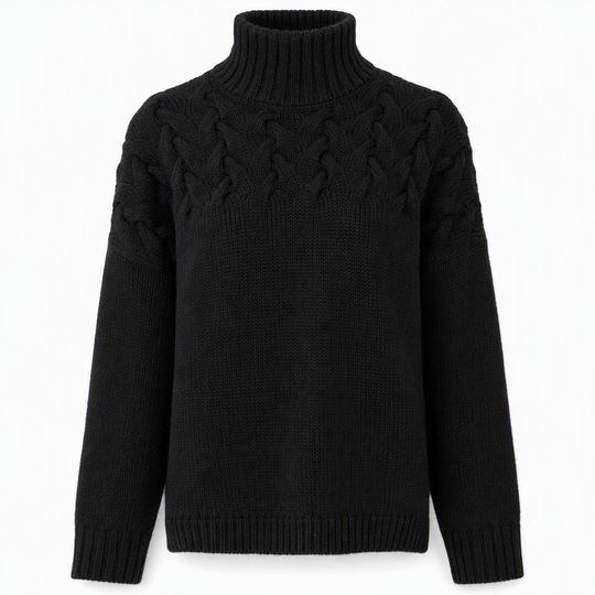 🛍️New Arrivals - Casual Solid Color Turtleneck Knit Pullover