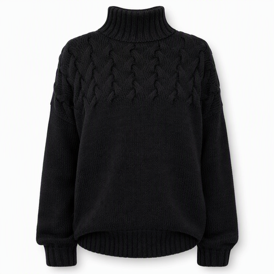 🛍️New Arrivals - Casual Solid Color Turtleneck Knit Pullover