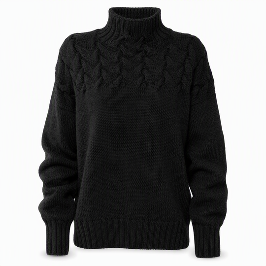 🛍️New Arrivals - Casual Solid Color Turtleneck Knit Pullover