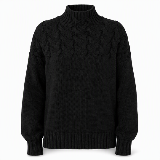 🛍️New Arrivals - Casual Solid Color Turtleneck Knit Pullover