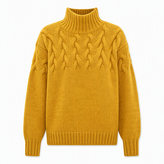 🛍️New Arrivals - Casual Solid Color Turtleneck Knit Pullover