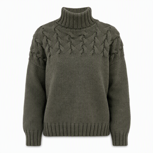 🛍️New Arrivals - Casual Solid Color Turtleneck Knit Pullover