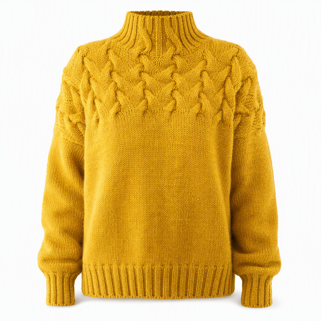 🛍️New Arrivals - Casual Solid Color Turtleneck Knit Pullover