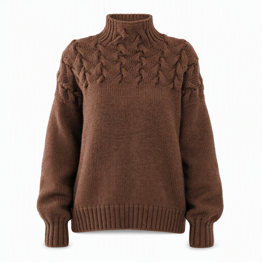 🛍️New Arrivals - Casual Solid Color Turtleneck Knit Pullover