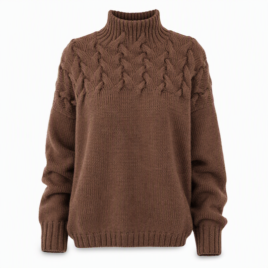 🛍️New Arrivals - Casual Solid Color Turtleneck Knit Pullover