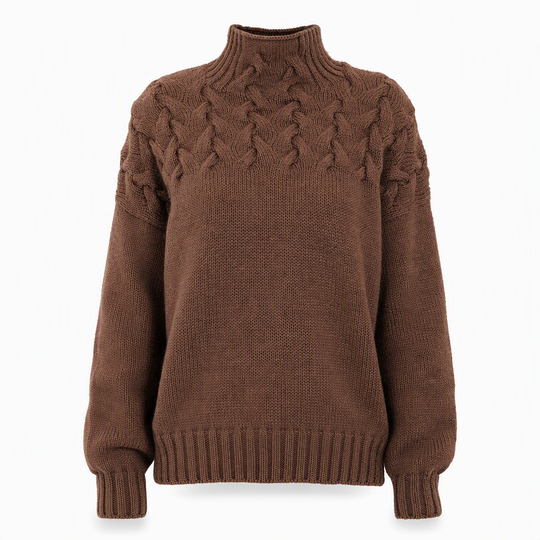 🛍️New Arrivals - Casual Solid Color Turtleneck Knit Pullover