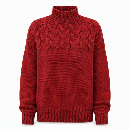 🛍️New Arrivals - Casual Solid Color Turtleneck Knit Pullover