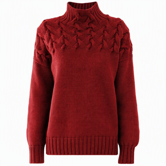 🛍️New Arrivals - Casual Solid Color Turtleneck Knit Pullover