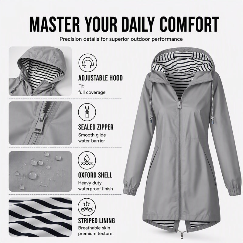 🌧️ Ready When the Weather Turns ⚡️ Women's Waterproof Hooded Outdoor Jacket