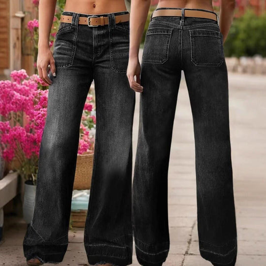 👖✨Bestseller -Women's Retro Flare Jeans with Pockets