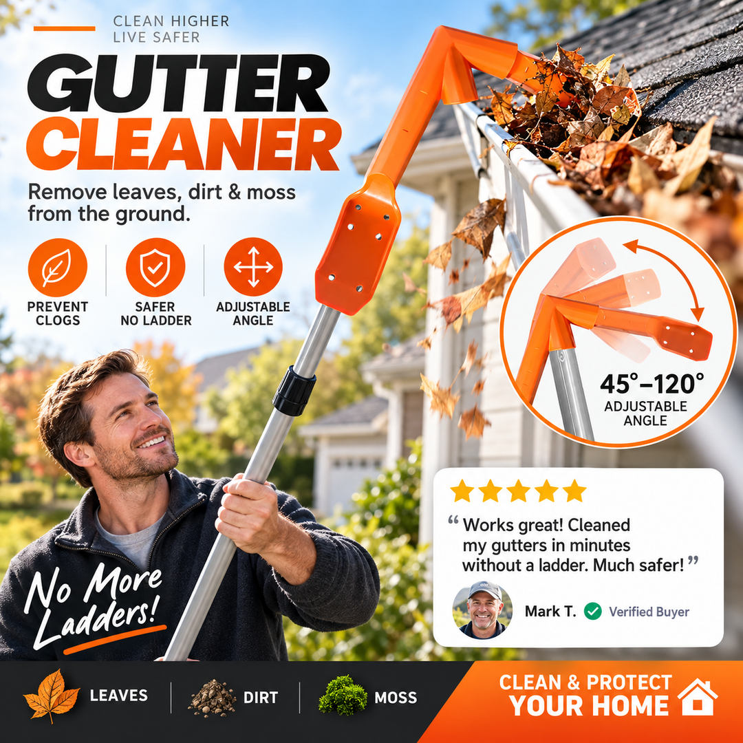 🔧 LIMITED‑TIME 30% OFF! ✨ No-Climb Gutter Cleaning Tool