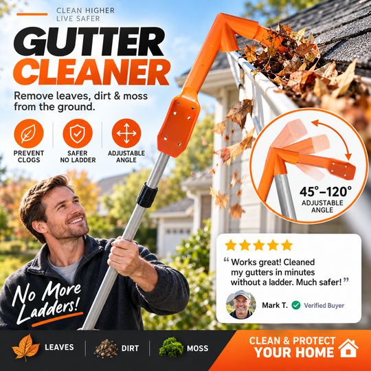 🔧 LIMITED‑TIME 30% OFF! ✨ No-Climb Gutter Cleaning Tool