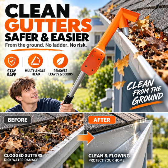 🔧 LIMITED‑TIME 30% OFF! ✨ No-Climb Gutter Cleaning Tool