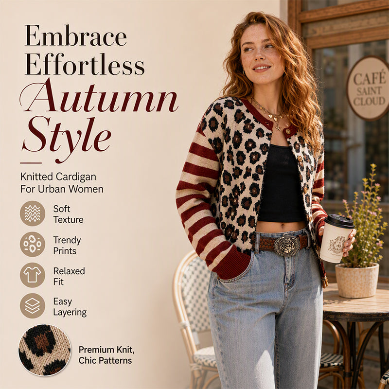 Women's Leopard Print Cardigan