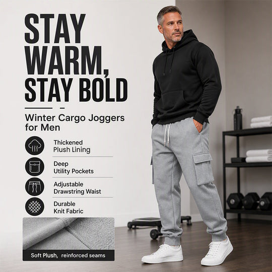 👖 Pull-On Comfort | Men's Loose Drawstring Cargo Jogger Pants