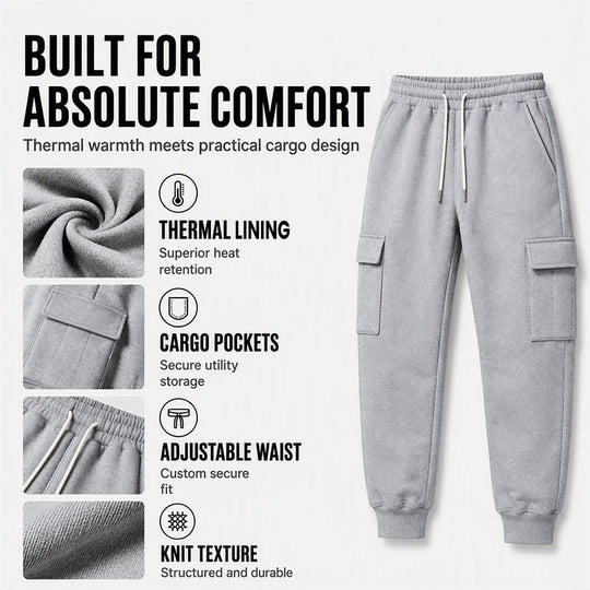 👖 Pull-On Comfort | Men's Loose Drawstring Cargo Jogger Pants