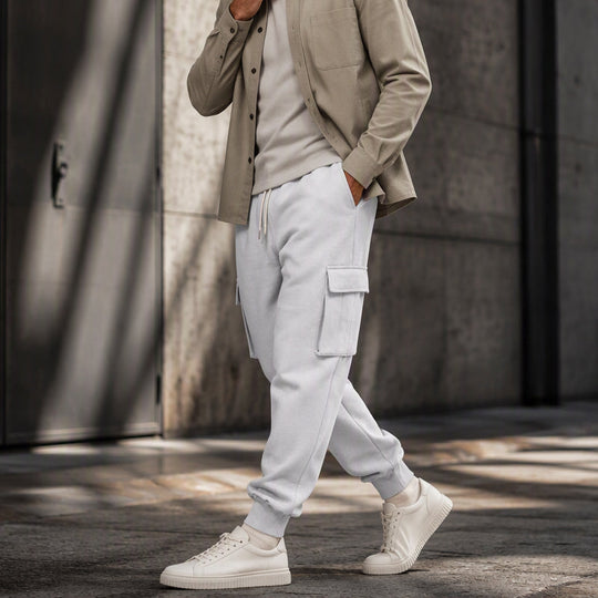 👖 Pull-On Comfort | Men's Loose Drawstring Cargo Jogger Pants