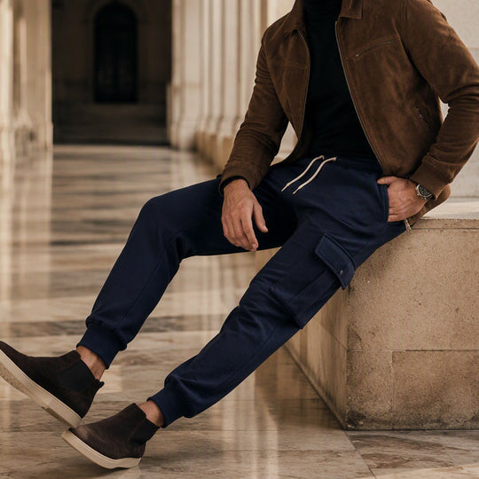 👖 Pull-On Comfort | Men's Loose Drawstring Cargo Jogger Pants