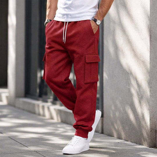 👖 Pull-On Comfort | Men's Loose Drawstring Cargo Jogger Pants