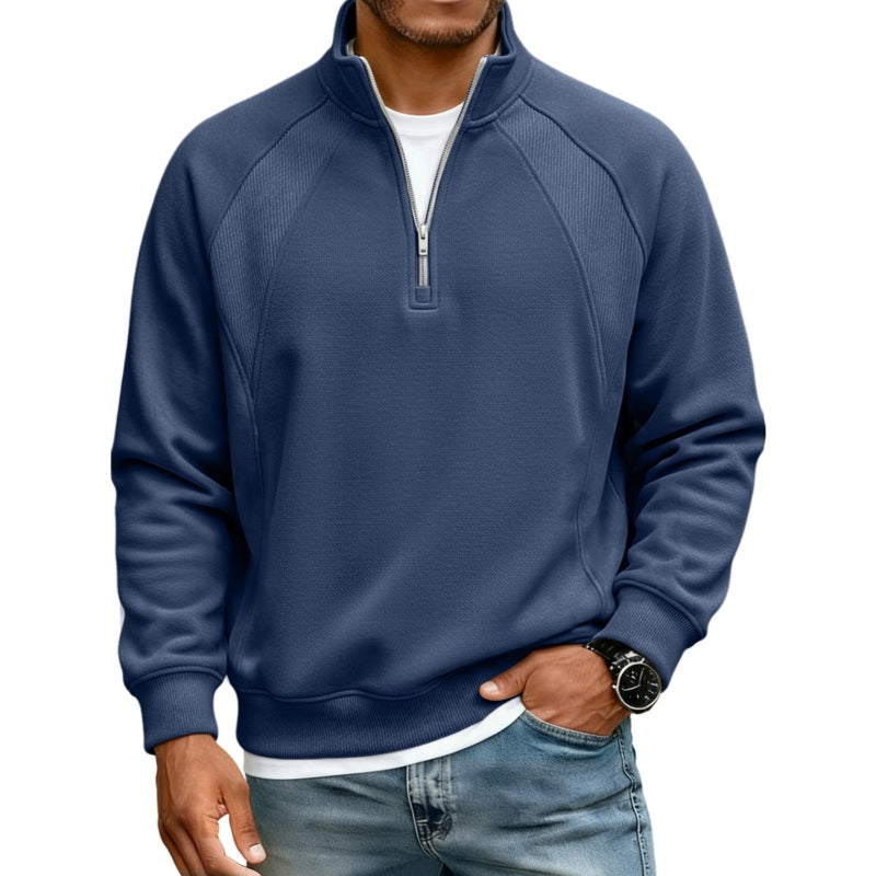 Men's Casual Warm Half-Zip Sweatshirt