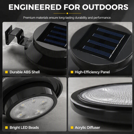 Outdoor Waterproof Solar LED Gutter Wall Lights