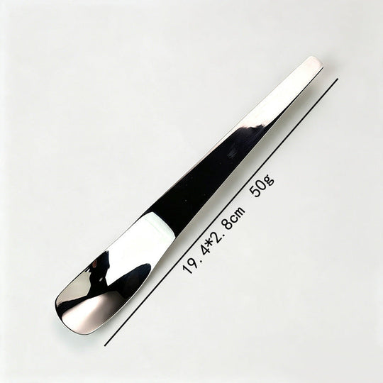 Stainless Steel Dessert Spoon with Long Ergonomic Handle