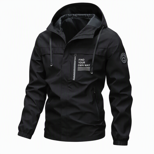🌧️ Weather Protection, Everyday Versatility | Men's Detachable-Hood Windbreaker