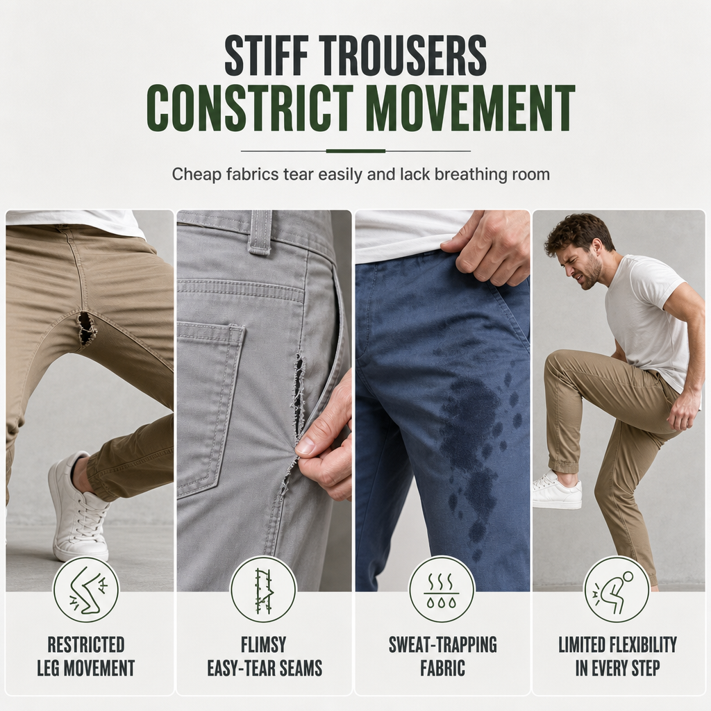 👖 Utility Pockets, Easy Movement | Men's Drawstring Cargo Jogger Pants