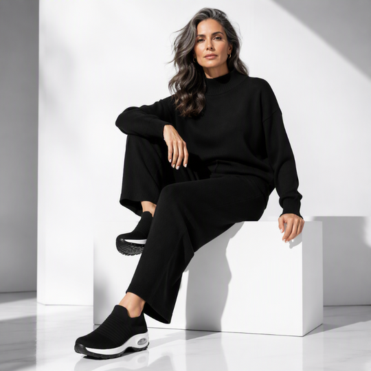 👟 Slip-On Ease, Cushioned Steps | Women's Breathable Air-Cushion Sneakers