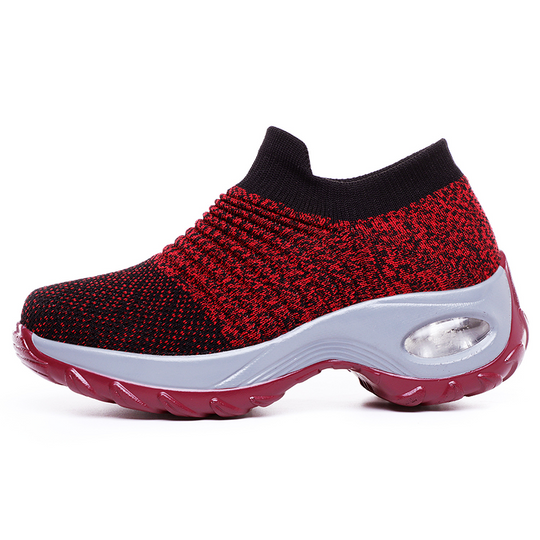 👟 Slip-On Ease, Cushioned Steps | Women's Breathable Air-Cushion Sneakers