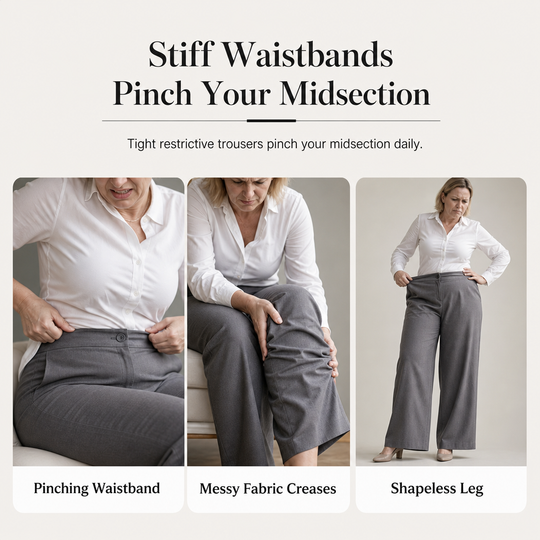 👖 Tailored Waist, Flattering Drape | Women's High-Waist Wide-Leg Pants