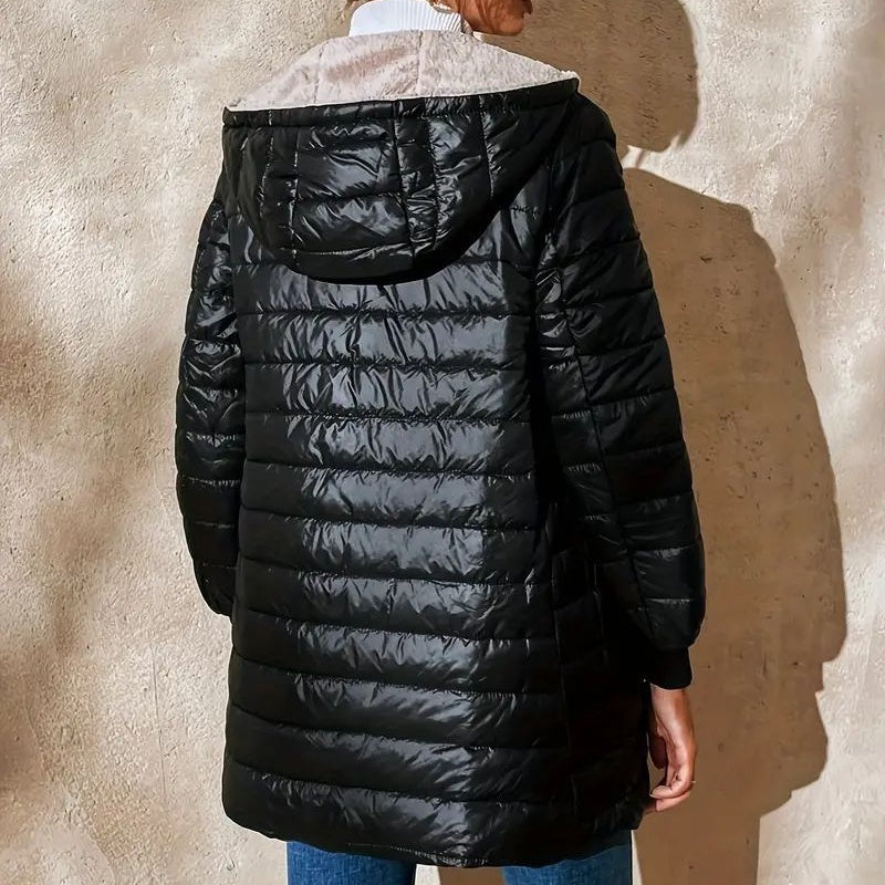 👚✨Women's Quilted Hooded Warm Winter Coat with Zipper