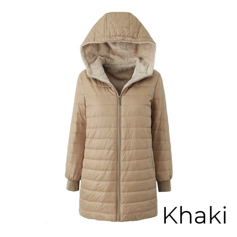 👚✨Women's Quilted Hooded Warm Winter Coat with Zipper