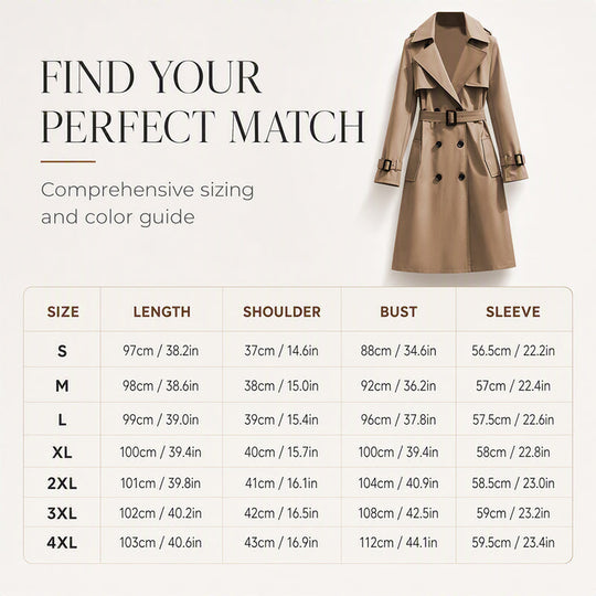 🧥 Smooth Drape, Polished Silhouette | Women's Mid-Length Trench Coat ⚡
