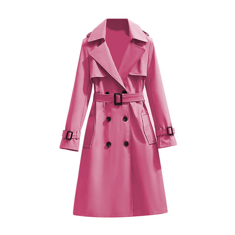 🧥 Smooth Drape, Polished Silhouette | Women's Mid-Length Trench Coat ⚡