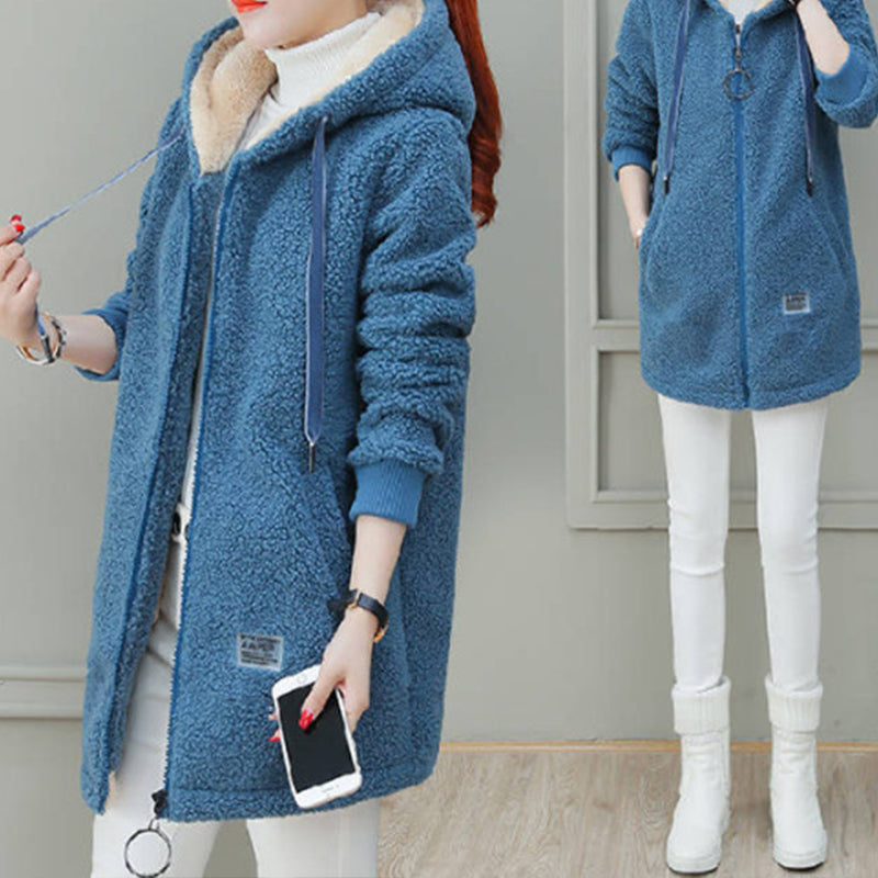 [Winter Gift] Women's Winter Warm Thick Faux Lamb Wool Coat