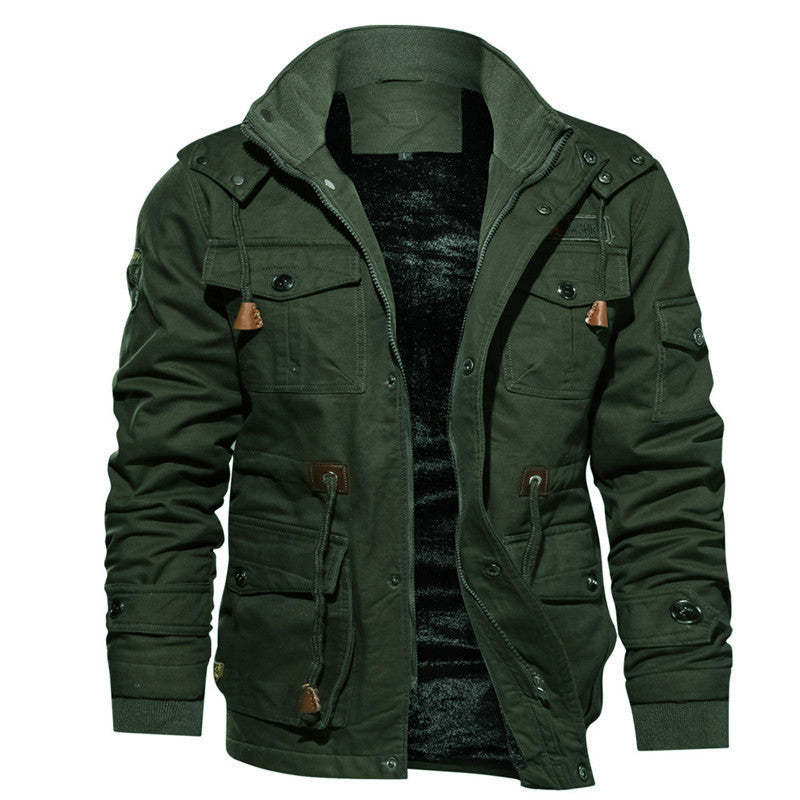 ✨Men’s thermal winter jacket with a detachable hood